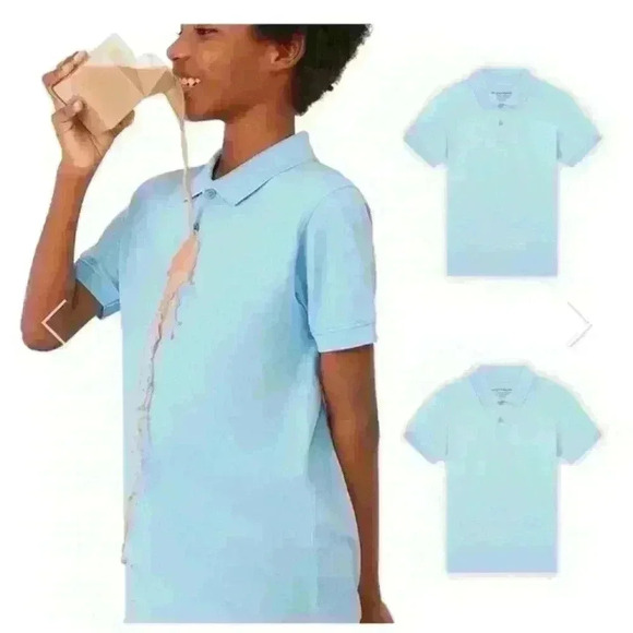 3X Kids Stain repellent  Polo LIMITED TIME OFFER The Good Day Lab - Picture 2 of 3